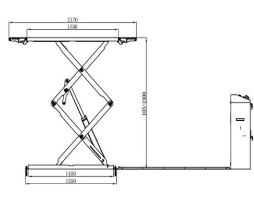 Ножничный подъёмник, г/п 3.5 т Хорекс Авто HDSLC-3.5 — купить с доставкой и гарантией качества