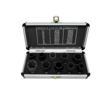 Набор экстракторов поврежденных болтов и гаек, 10 предметов ГАММАТЕСТ GT1Y110