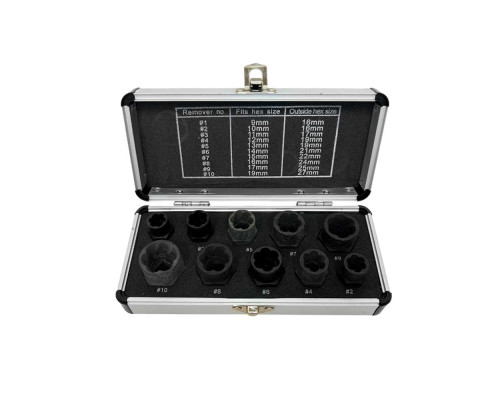 Набор экстракторов поврежденных болтов и гаек, 10 предметов ГАММАТЕСТ GT1Y110 — с доставкой и гарантией качества