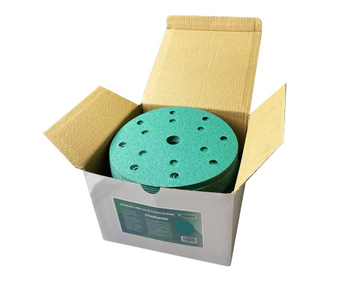 Шлифлист d150 мм 15 отверстий P120 (цирконий на пленке) Гамматест GTA204F120 — купить с доставкой и гарантией качества