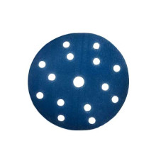 Шлифлист d150 мм 15 отверстий P150 (цирконий на пленке) Гамматест GTA210F150