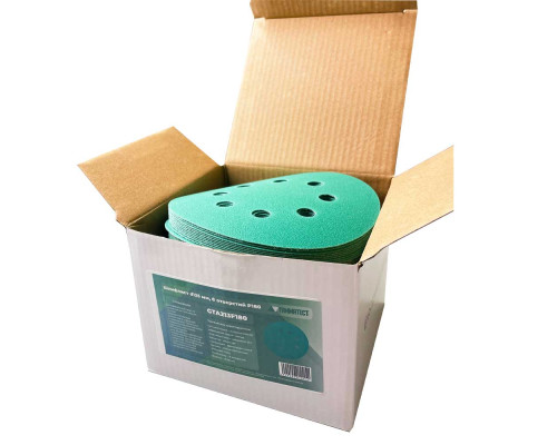 Шлифлист d125 мм 8 отверстий P600 GTA213F600 — купить с доставкой и гарантией качества