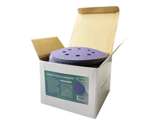 Шлифлист d125 мм 8 отверстий P180 GTA214F180 — с доставкой и гарантией качества