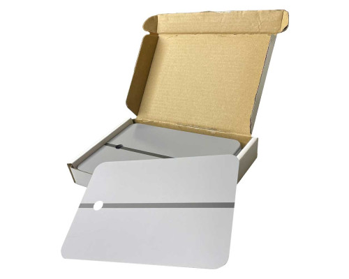 Пластина металлическая для пробных выкрасов светло-серая 148 x 105 мм упаковка - 100 шт — купить с доставкой и гарантией качества