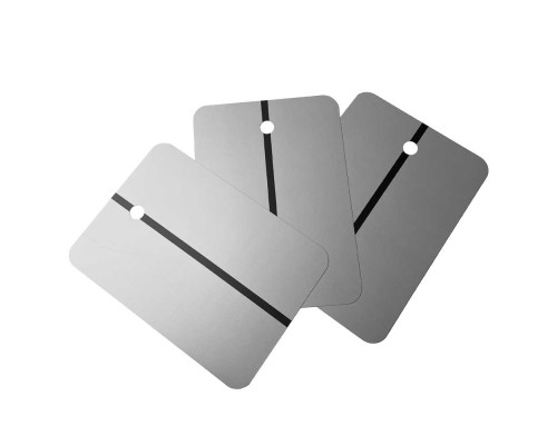 Пластина металлическая для пробных выкрасов светло-серая 148 x 105 мм упаковка - 100 шт — купить с доставкой и гарантией качества