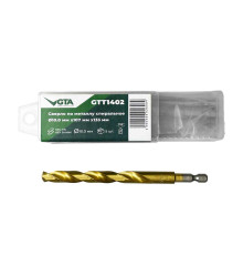 Сверло по металлу спиральное HSS-TiN HEX SHANK 1.5x28x63 мм