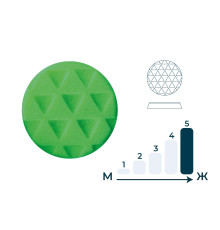 Губка полировочная зеленая 75 мм Гамматест GTT4315