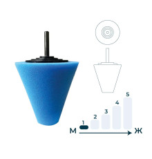 Губка полировочная синяя 80 мм Гамматест GTT4327