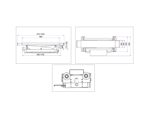 Траверса пневмогидравлическая г/п 2 т Хорекс Авто HRJ-XT-2A — купить с доставкой и гарантией качества