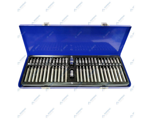 Набор вставок (бит) TORX 54 предмета Хорекс Авто HZ 28.1.076S — с доставкой и гарантией качества