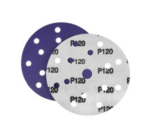 Шлифлист d150 мм 15 отверстий P120 (керамика на пленке) Гамматест SL712PP120