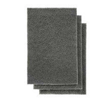 Нетканый абразив P1500 (тип зерна - оксид алюминия/карбид кремния) серого цвета толщина 9~10 мм (Размер 152х229 мм) Гамматест ММ1500