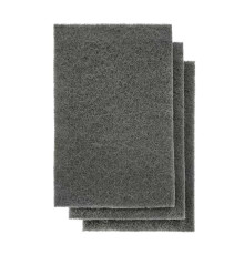 Нетканый абразив P1500 (тип зерна - оксид алюминия/карбид кремния) серого цвета толщина 9~10 мм (Размер 152х229 мм) Гамматест ММ1500