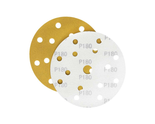 Шлифлист d150 мм 15 отверстий P180 (оксид алюминия на бумаге) Гамматест M3-255D150P180 — с доставкой и гарантией качества