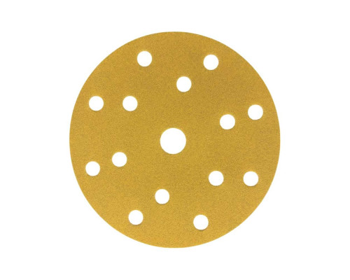 Шлифлист d150 мм 15 отверстий P180 (оксид алюминия на бумаге) Гамматест M3-255D150P180 — с доставкой и гарантией качества