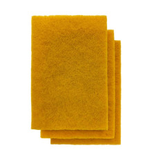 Нетканый абразив P2500 (тип зерна - оксид алюминия/карбид кремния) темно-желтого цвета толщина 9~10 мм (Размер 152х229 мм) Гамматест ММ2500