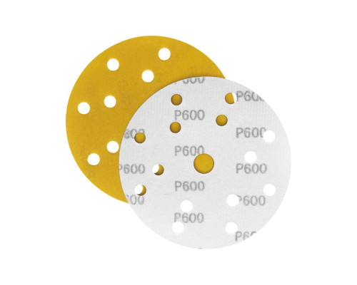 Шлифлист d150 мм 15 отверстий P600 (оксид алюминия на бумаге) Гамматест M3-255D150P600 — с доставкой и гарантией качества