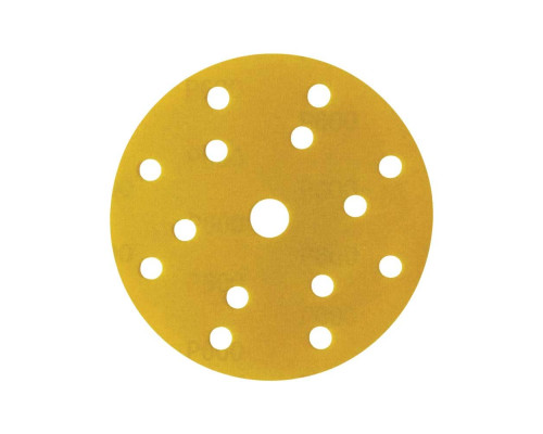Шлифлист d150 мм 15 отверстий P600 (оксид алюминия на бумаге) Гамматест M3-255D150P600 — с доставкой и гарантией качества