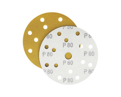 Шлифлист d150 мм 15 отверстий P80 (оксид алюминия на бумаге) Гамматест M3-255D150P80 — купить с доставкой и гарантией качества