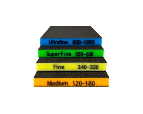 Губка двухсторонняя 120х98х13 мм Ultrafine (P800-1000) — купить с доставкой и гарантией качества