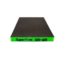 Губка двухсторонняя 120х98х13 мм Superfine (P500-600)