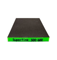 Губка двухсторонняя 120х98х13 мм Superfine (P500-600)