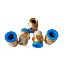 Фитинг зажимной 8 мм, 1/4" НР Гамматест YPC08-02