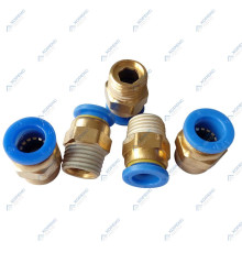 Фитинг зажимной 8 мм, 1/4" НР Гамматест YPC08-02